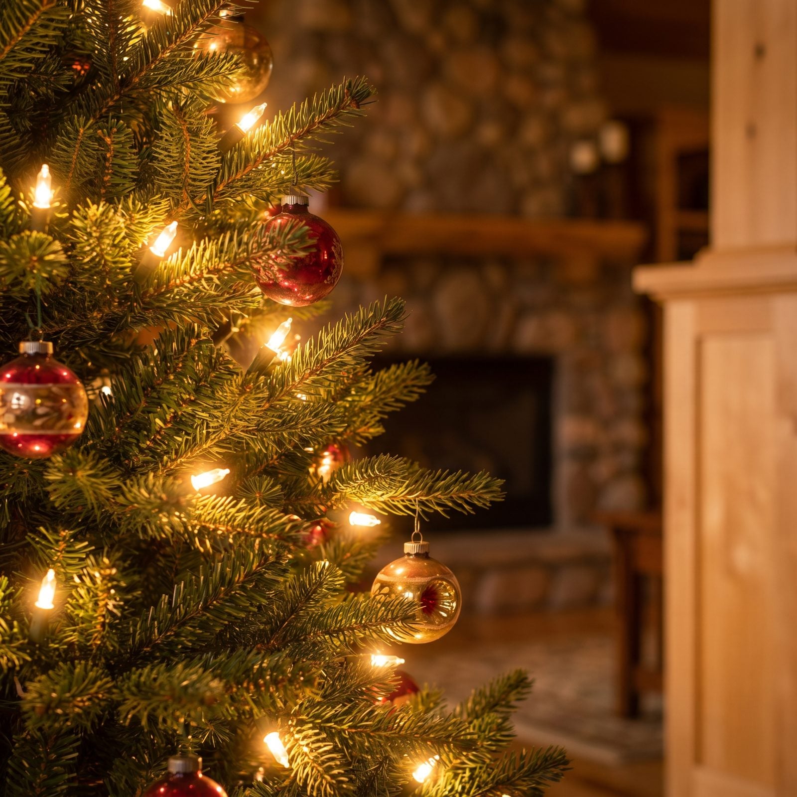 Soft White Tree Lights Instead of Blue LEDs