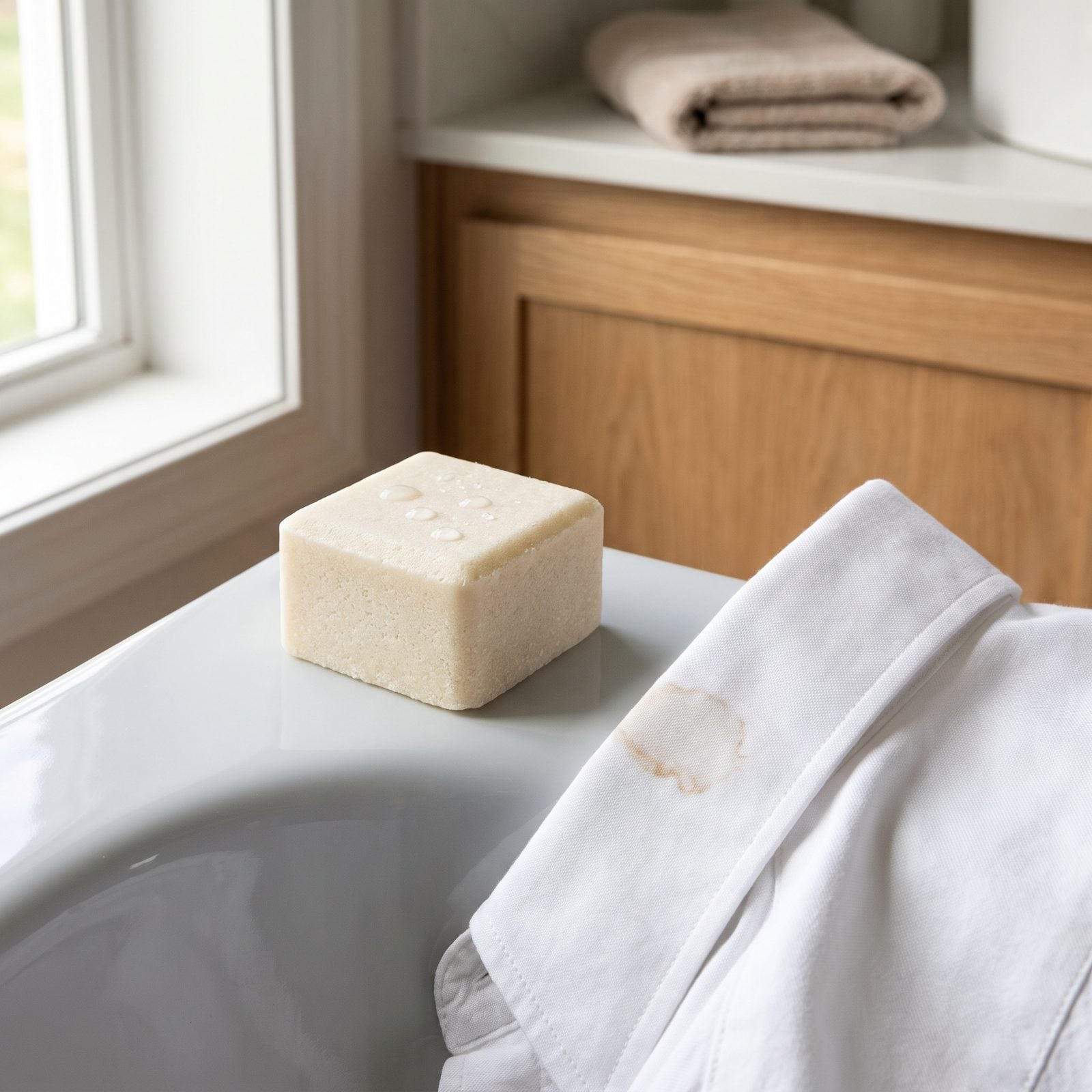 A Solid Stain-Remover Bar for the Spill That Always Lands on White