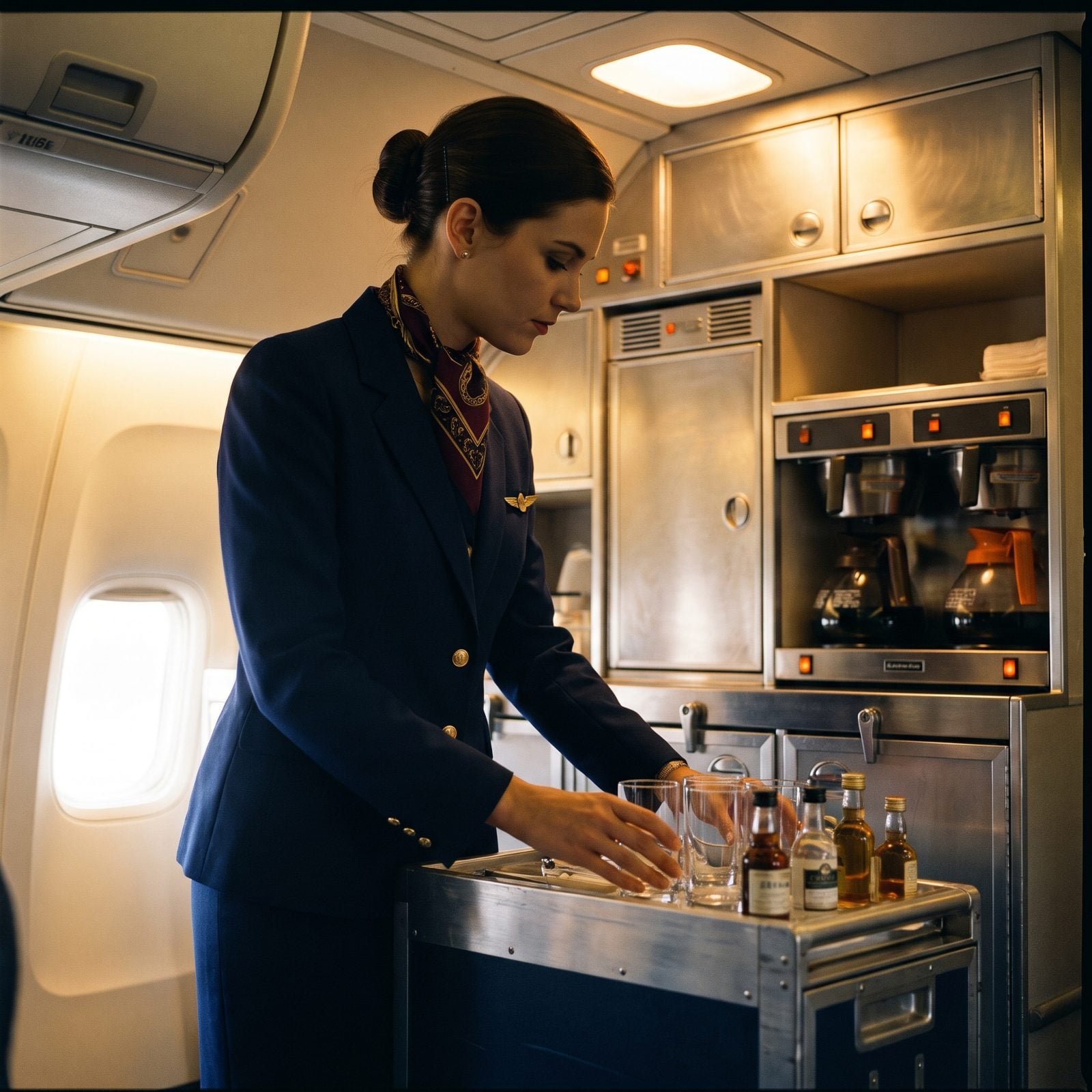 Stewardesses in Tailored Uniforms Who Made It an Occasion