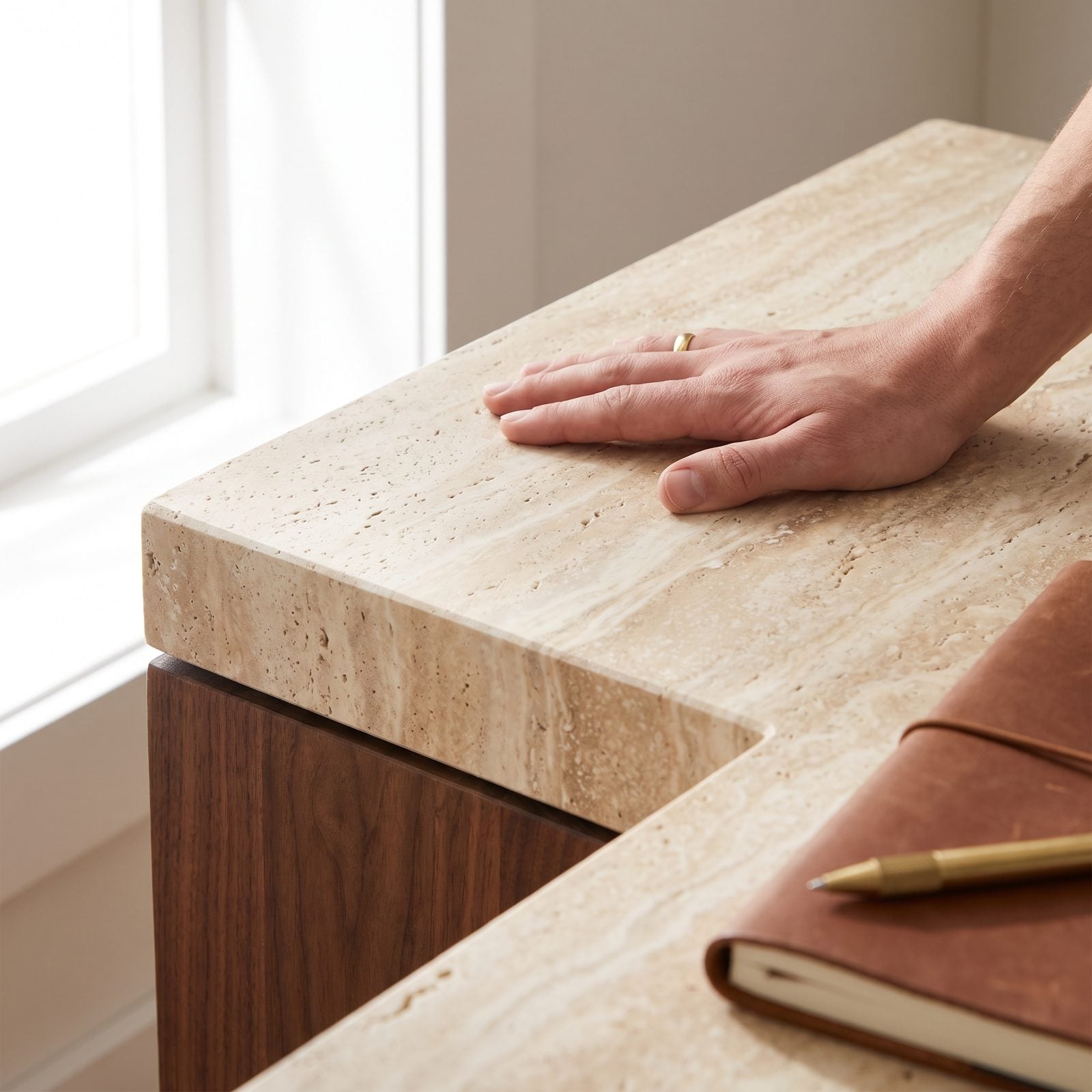 Stone-Topped Furniture With Real Weight