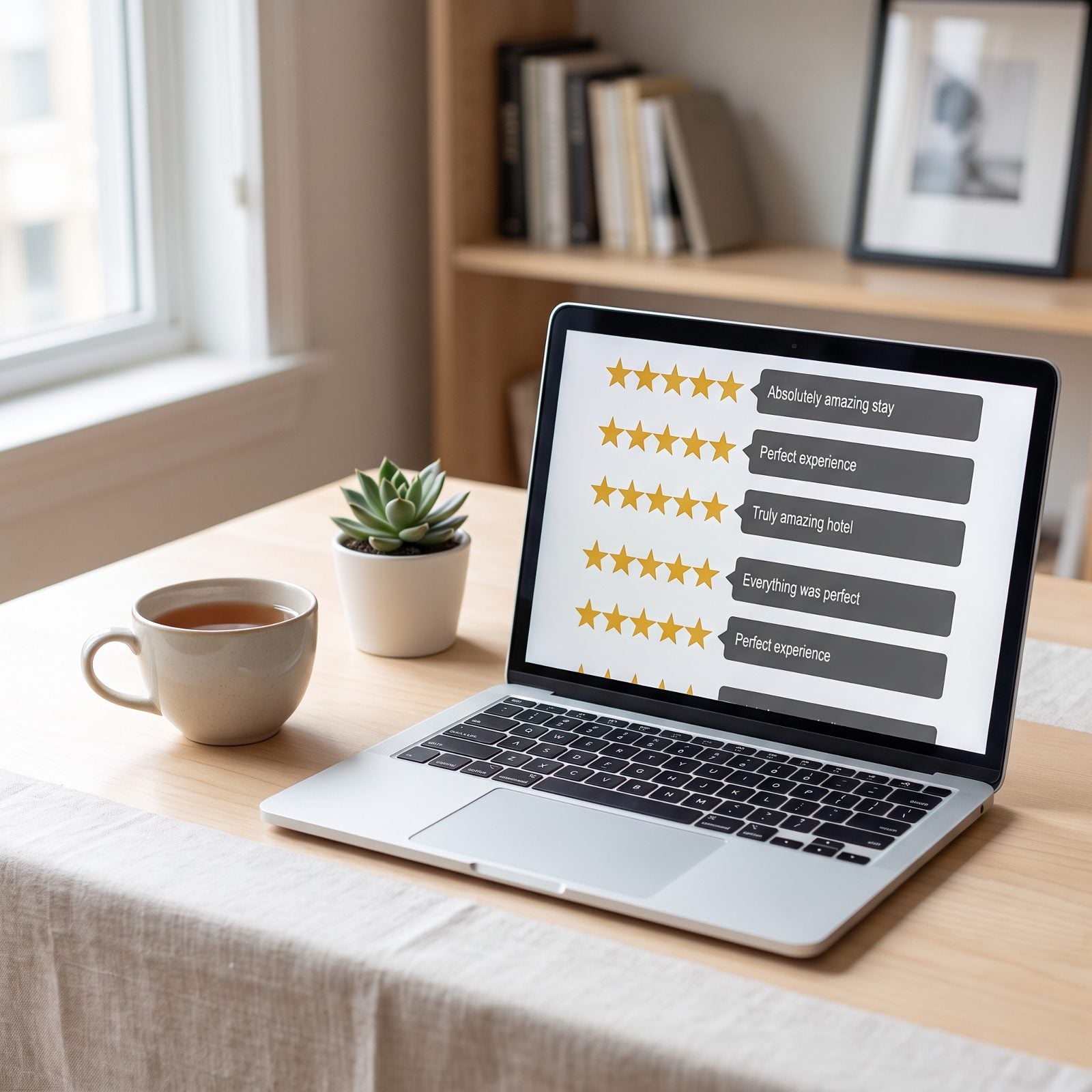 A Sudden Flood of Five-Star Reviews Uses Nearly Identical Wording