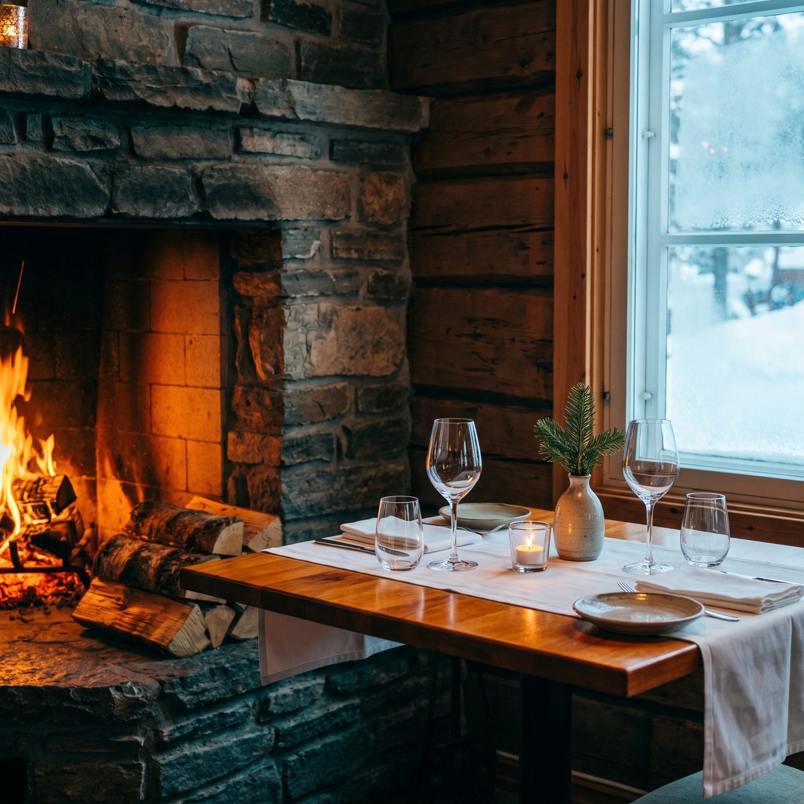 A Table Near the Fire Rather Than the Service Door