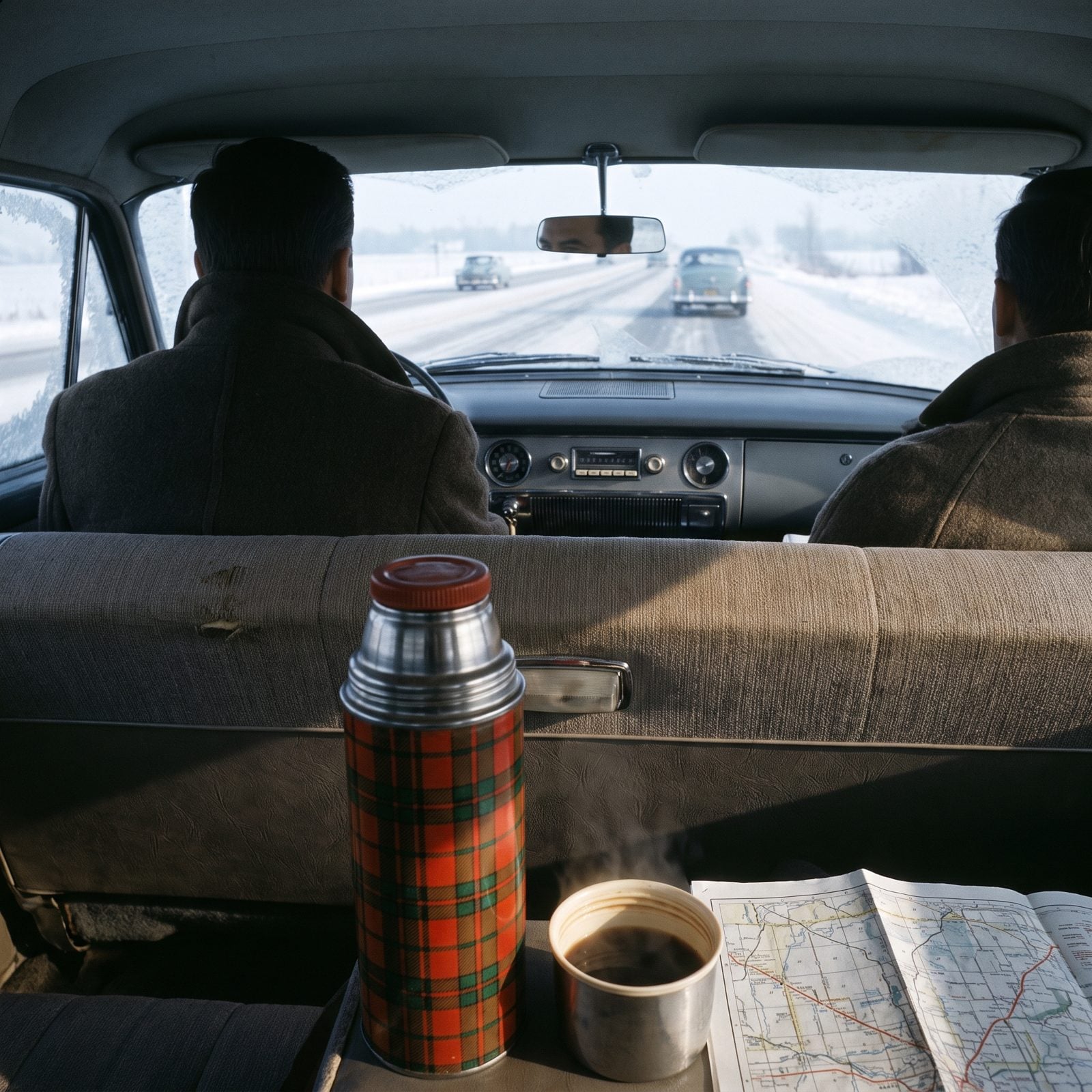 Thermos Bottles Supplied the Only Hot Coffee for 200 Miles