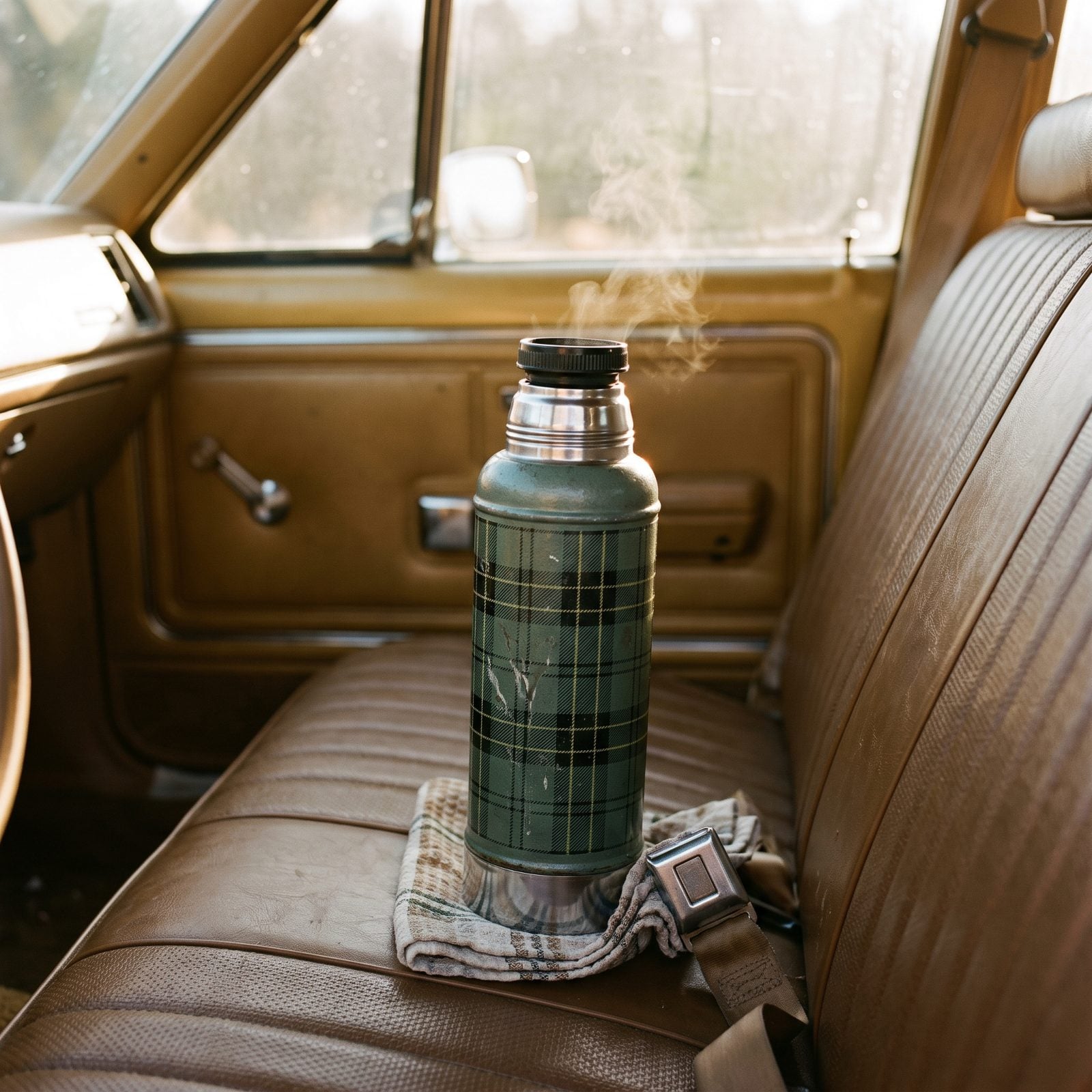 The Thermos Full of Homemade Gravy Riding Between Your Feet
