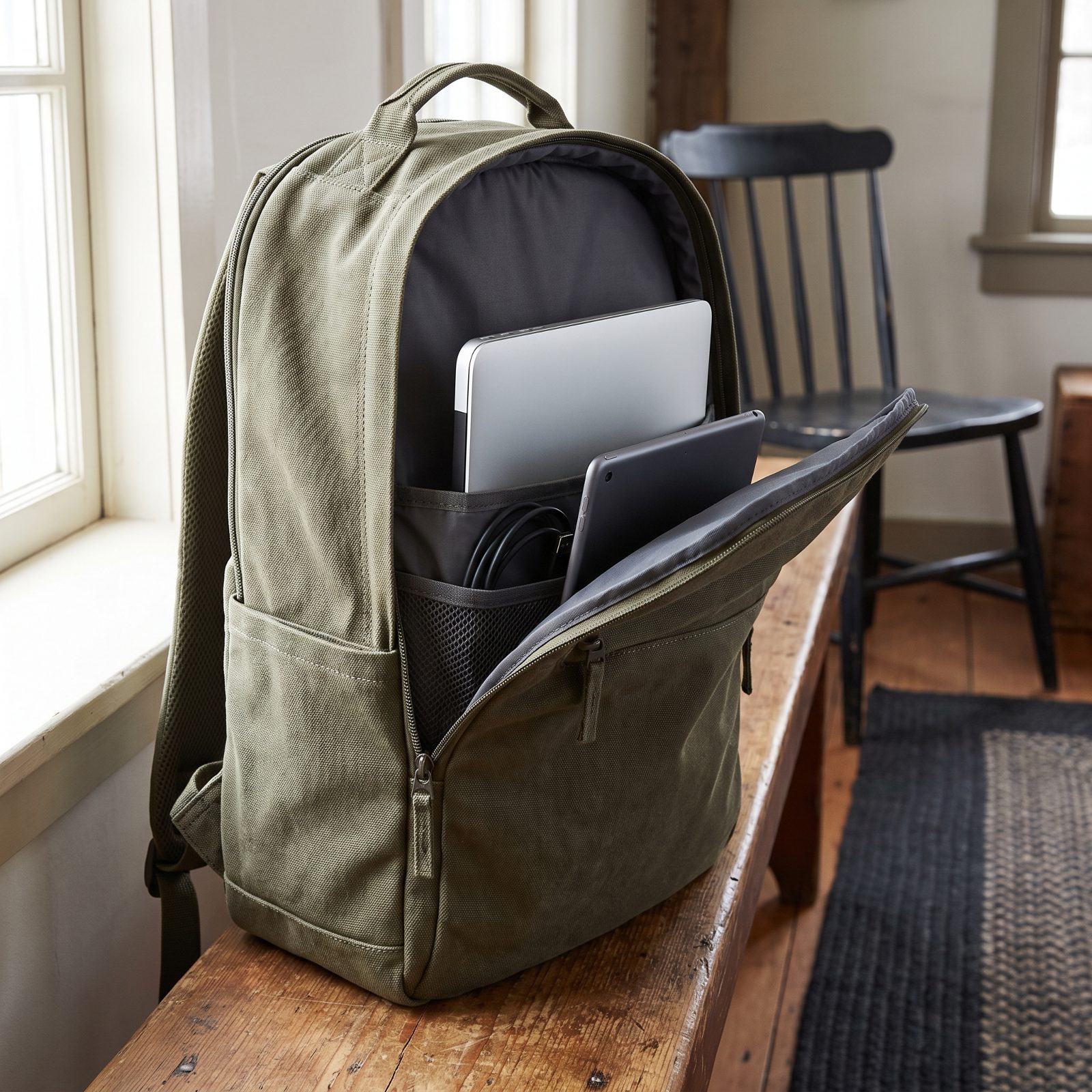 They Keep Laptops and Tablets Where They Can Grab Them in One Move