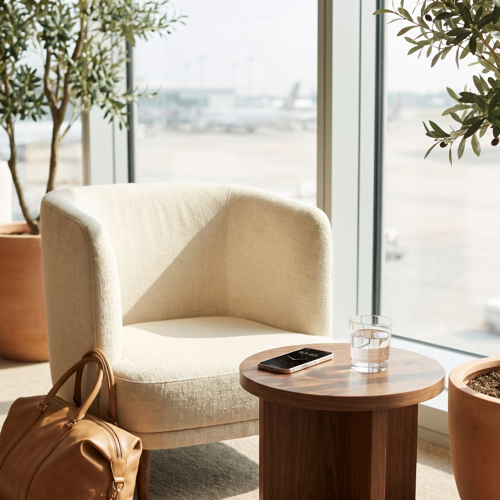 They Set an Alarm Before Entering a Lounge