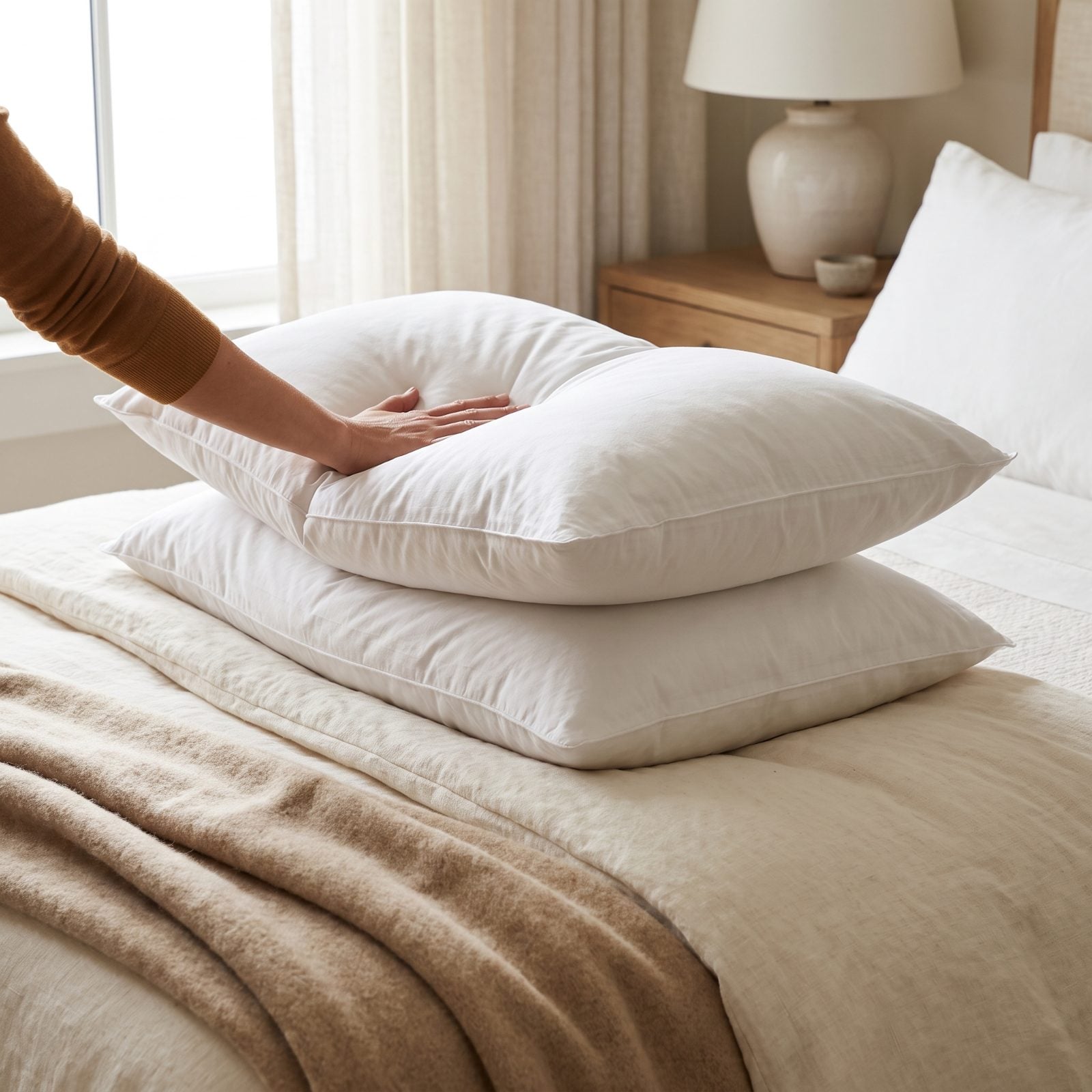 A Thick Duvet and Pillows With Actual Loft