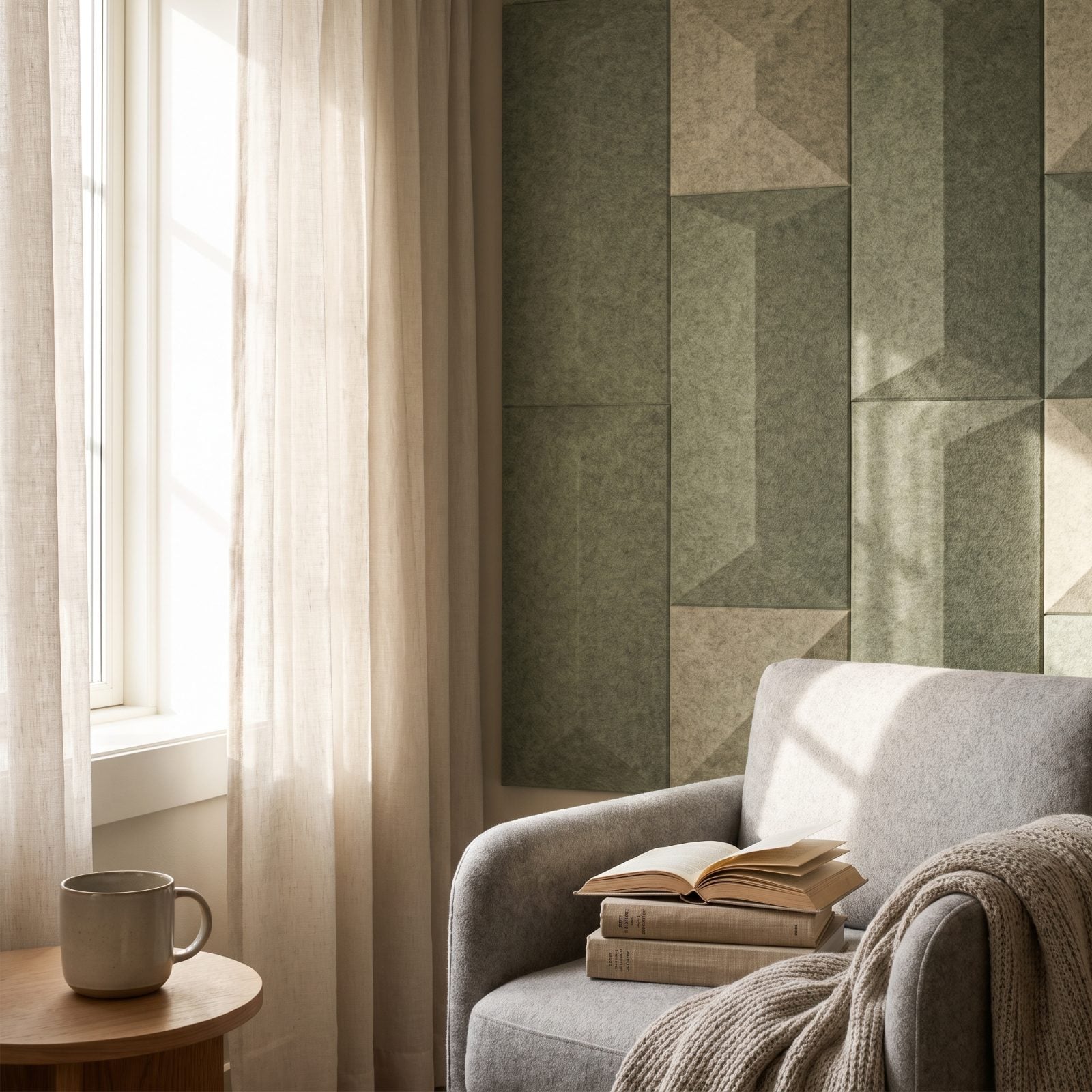 Thick Walls and Acoustic Panels Create True Quiet
