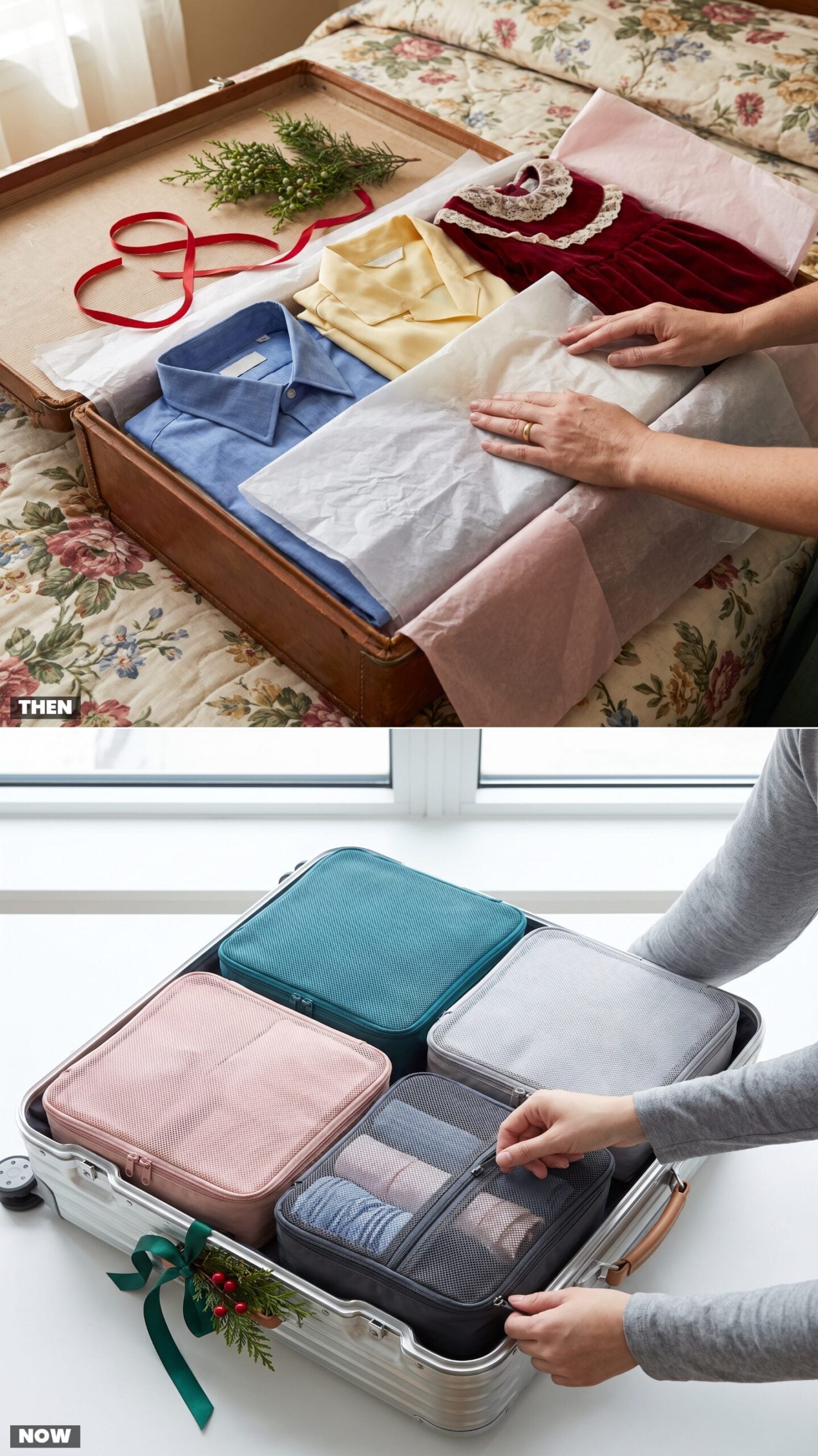 Tissue-Paper Layering vs. Compression Packing Cubes
