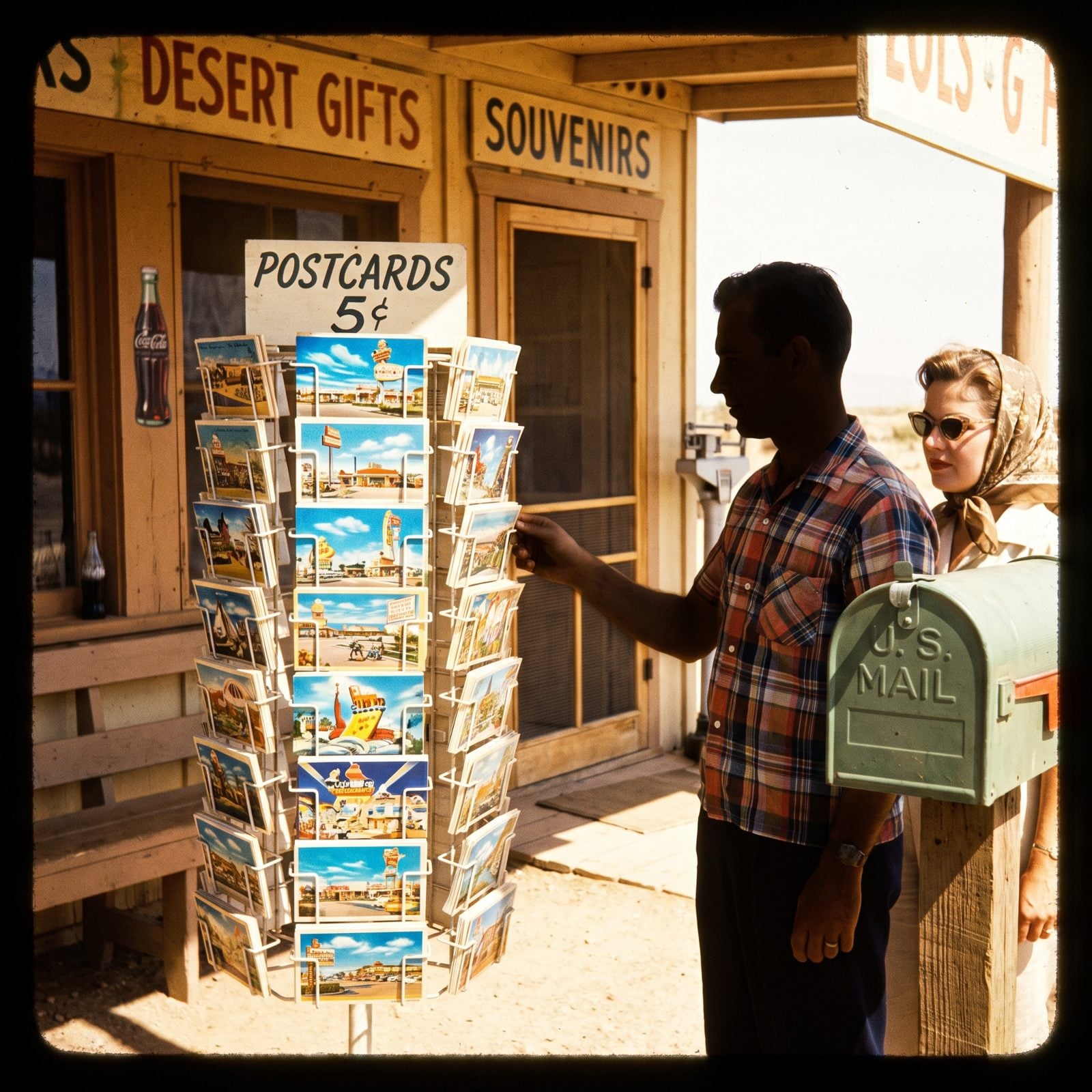 Travelers Mailing Postcards From Each Stop
