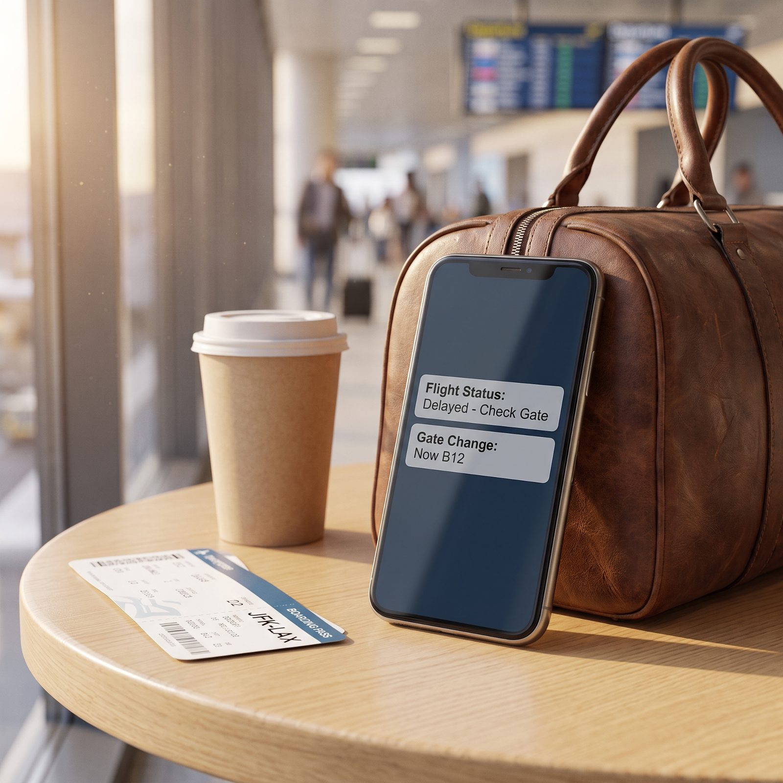 Turn On Flight, Gate and Baggage Notifications
