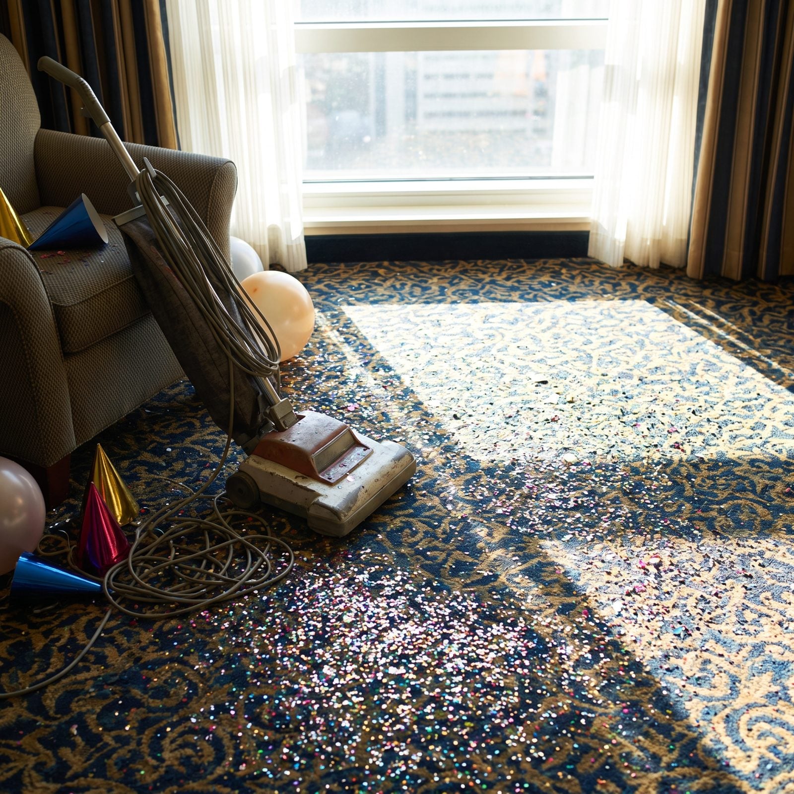 Turning the Room Into a Party With Glitter and Confetti