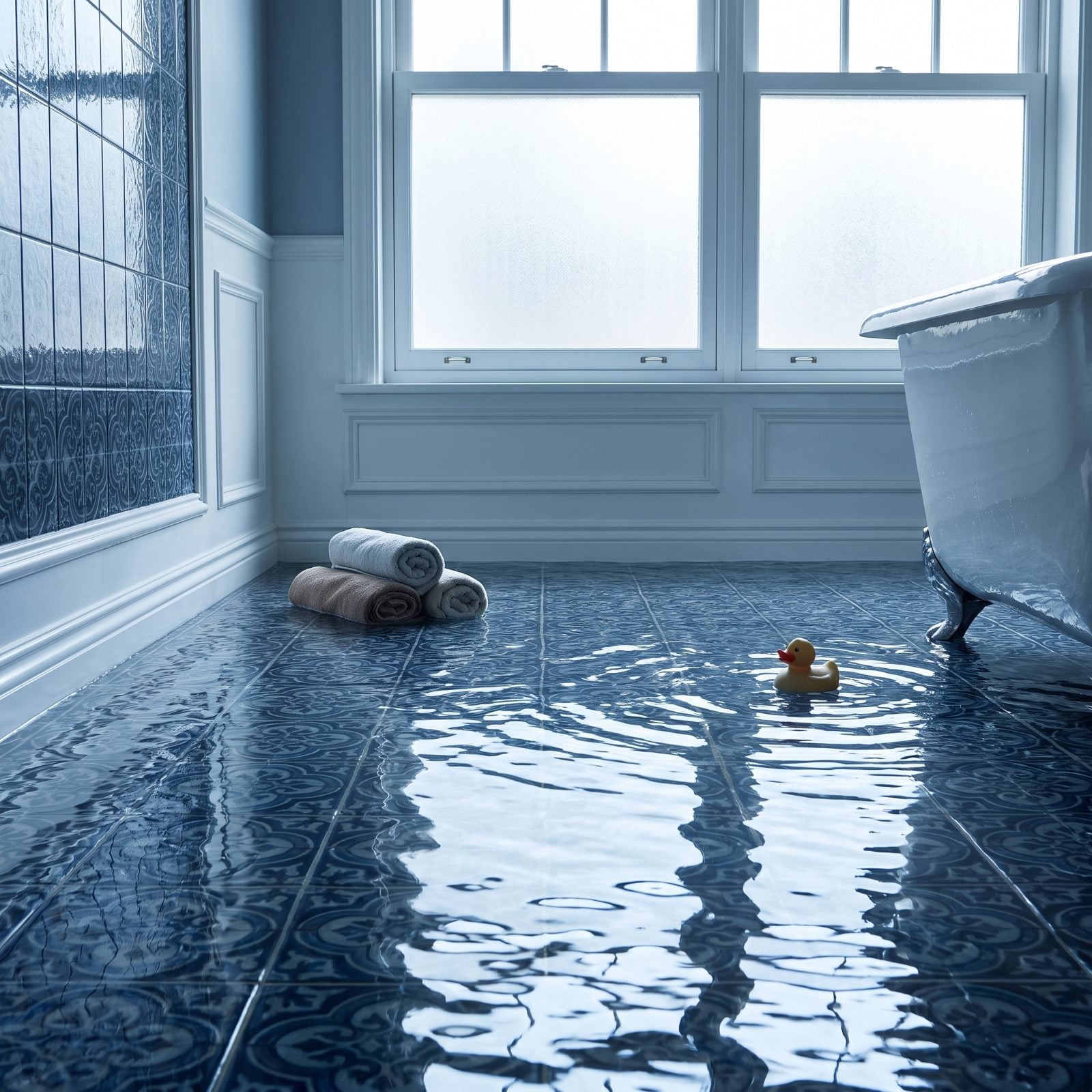 Turning the Whole Bathroom Floor Into a Shallow Lake