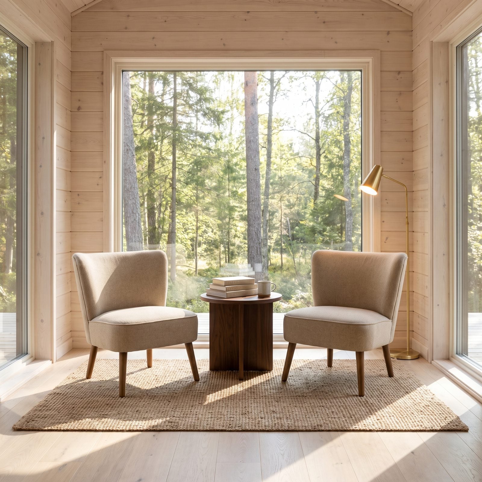 Two Compact Armchairs Feel Airier Than an Oversized Sofa