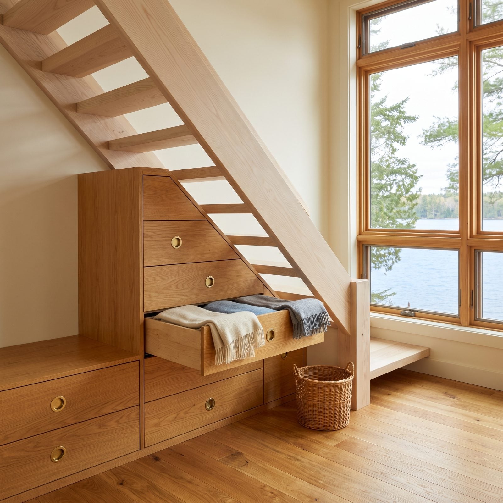 Under-Stair Drawers Turn Dead Space Into Storage