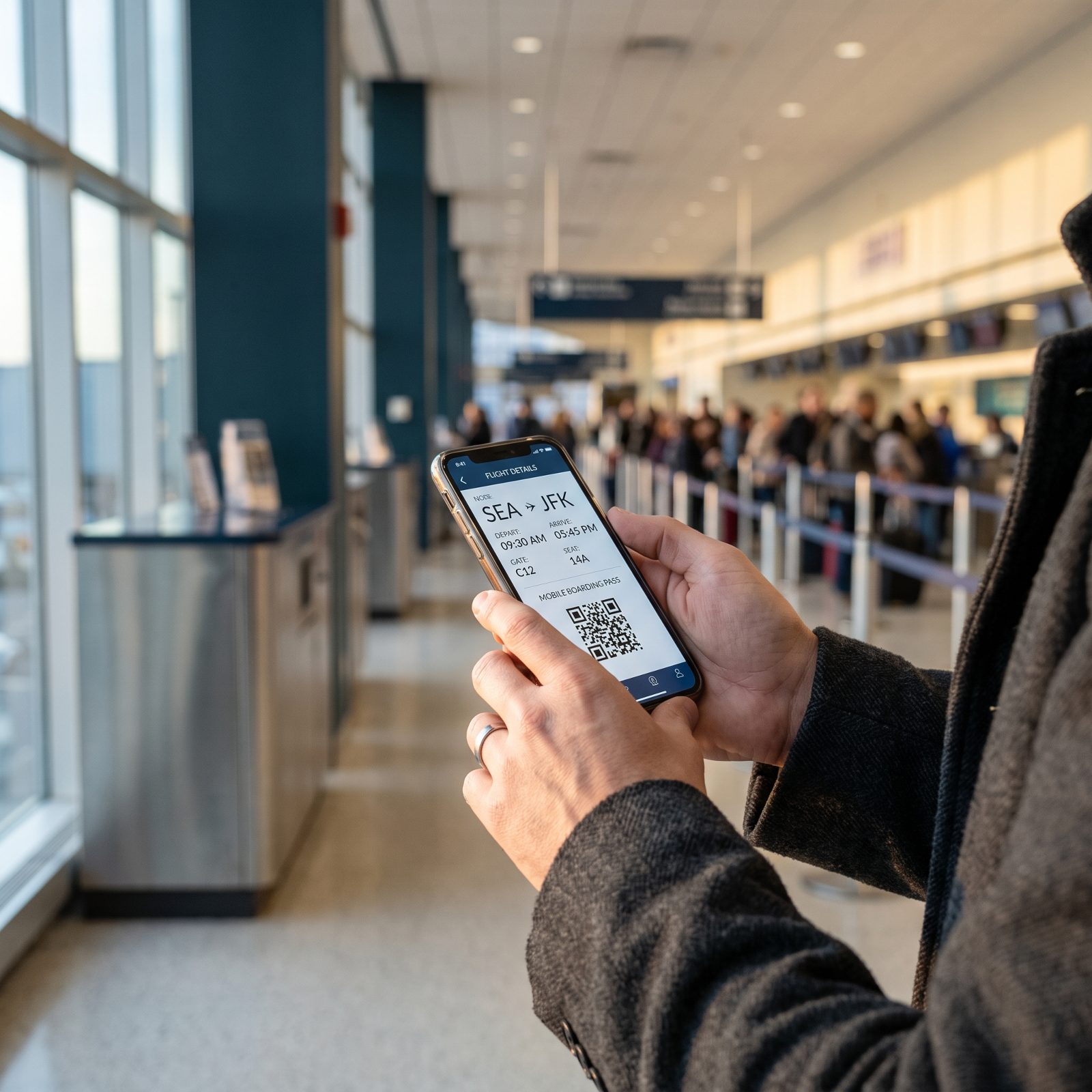 Use the Airline App Instead of Waiting at the Counter