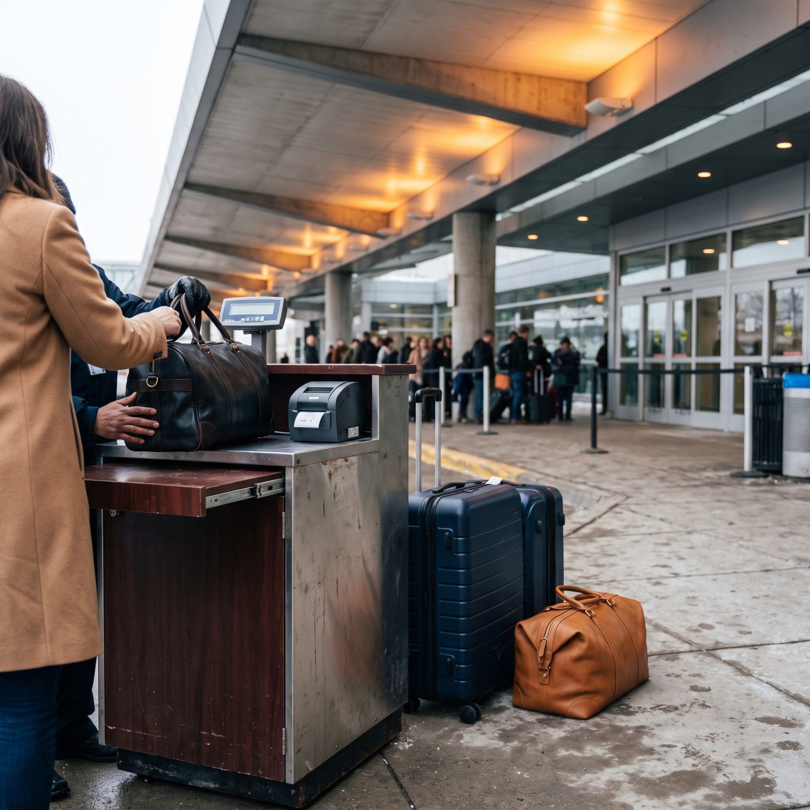 Use Curbside Bag Check When the Terminal Is Packed