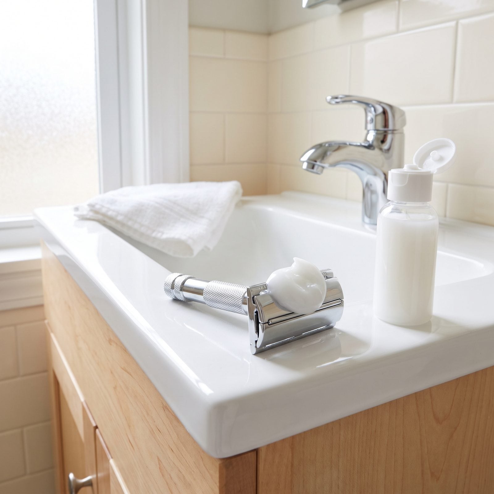 Use Hair Conditioner as Emergency Shaving Cream