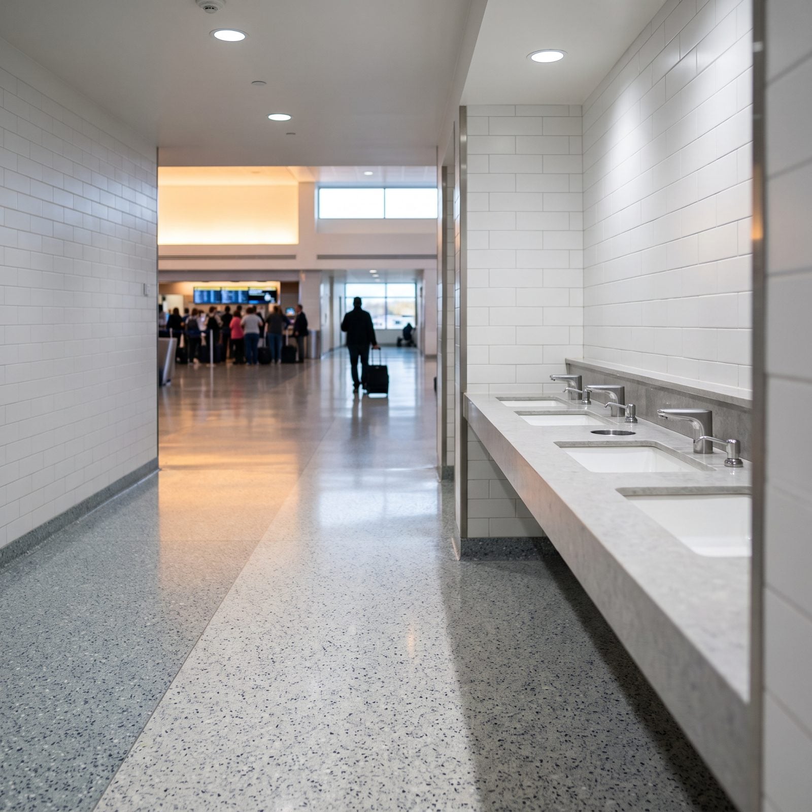 Use the Restroom One Gate Beyond the Crowded One