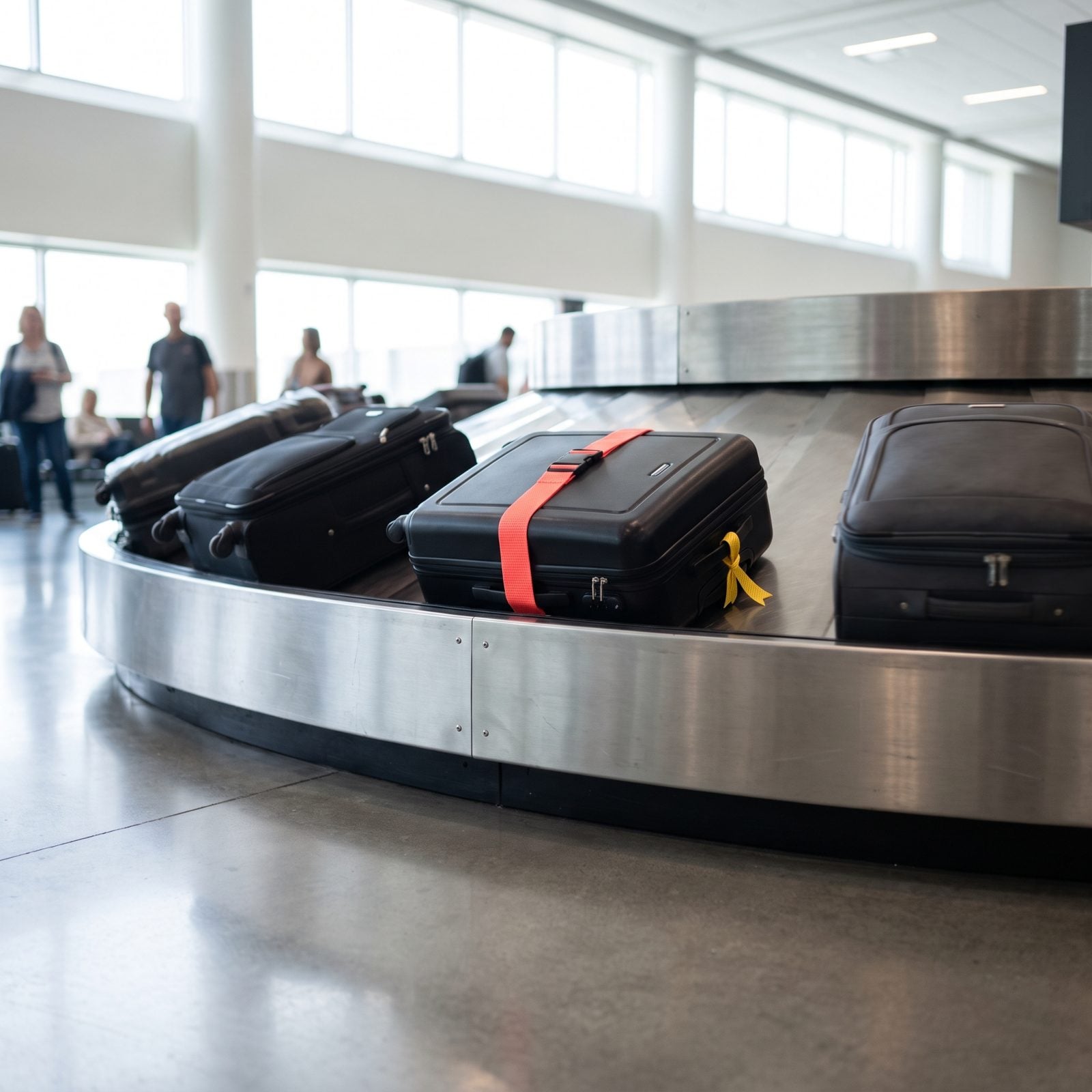 Using an Identical Black Suitcase Without a Distinctive Marker