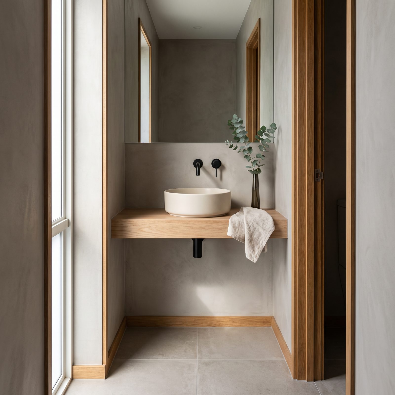 A Vessel Sink Lets the Counter Go Slim