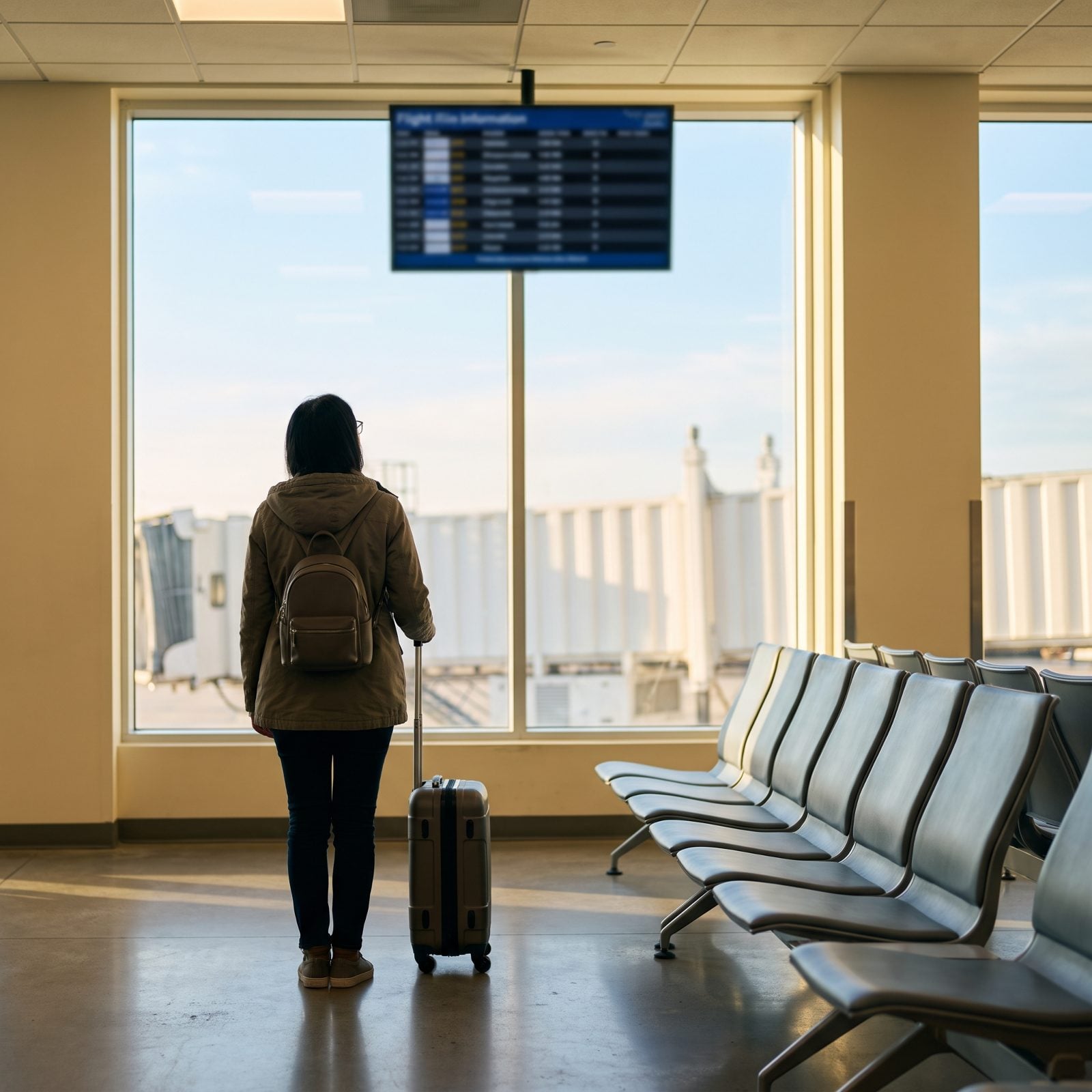 Visit Your Gate First, Then Go Find Food