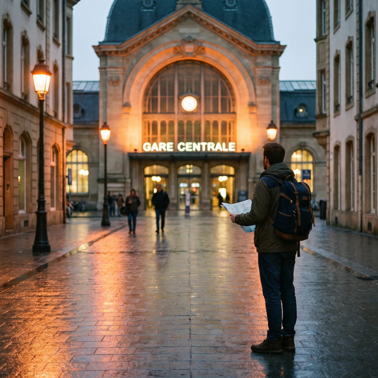 Walking Tomorrow's Station Route the Evening Before