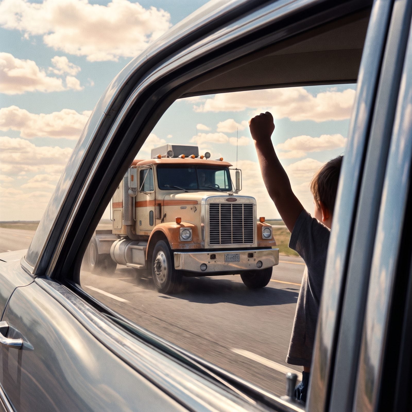 Wave at the Truckers to Honk