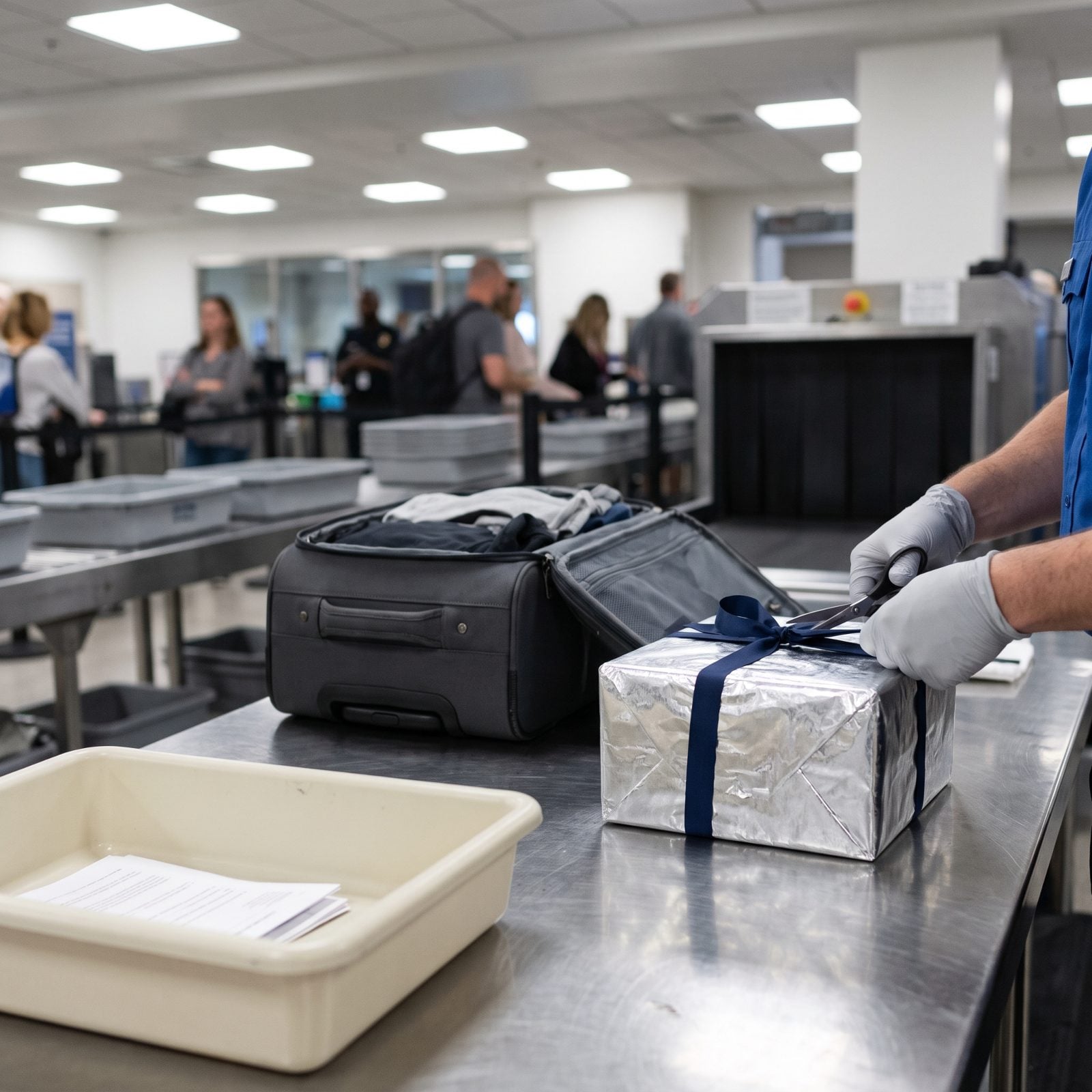Wrapping Gifts Before Screeners Have Had a Chance to Inspect Them
