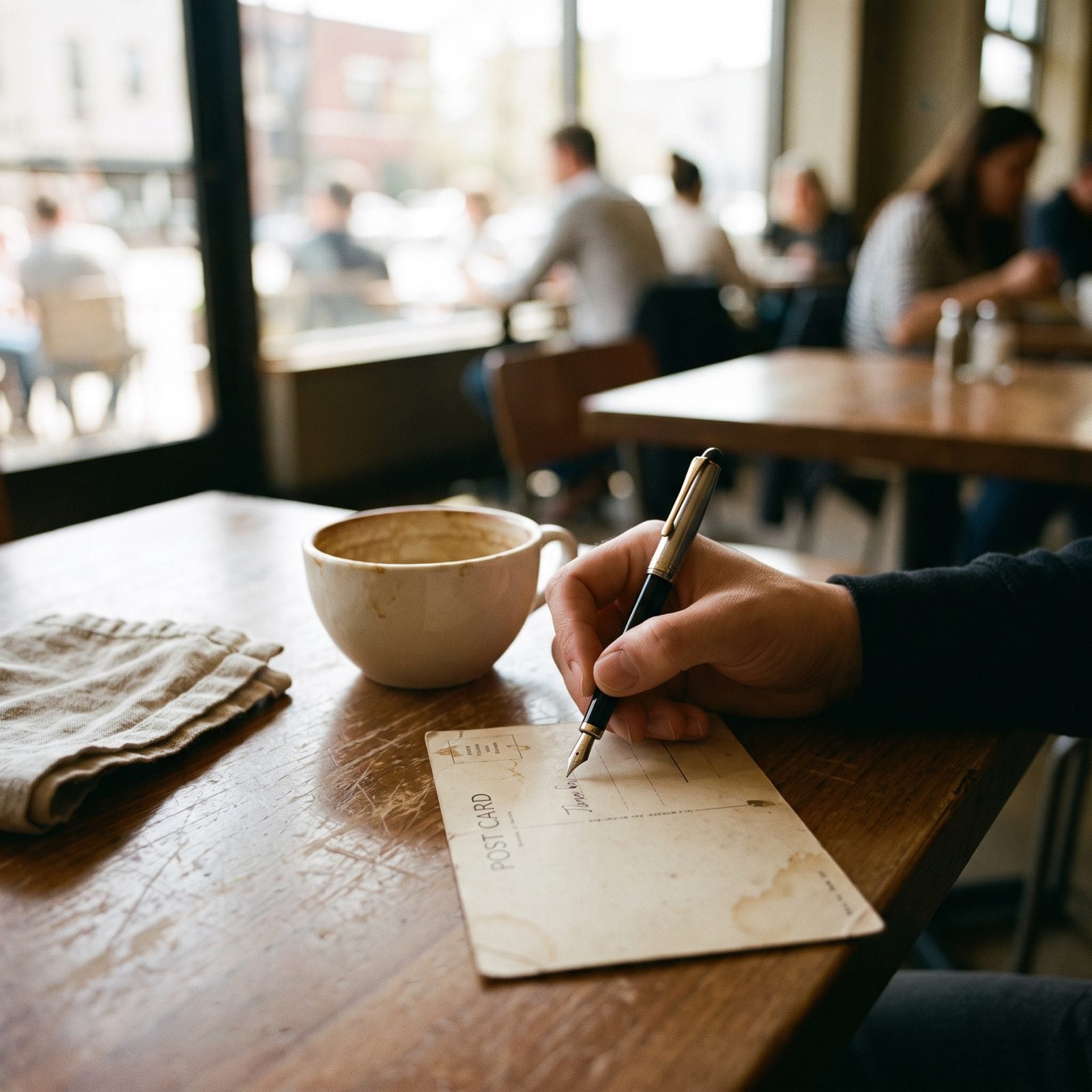 Writing the Day's Best Moment on a Postcard