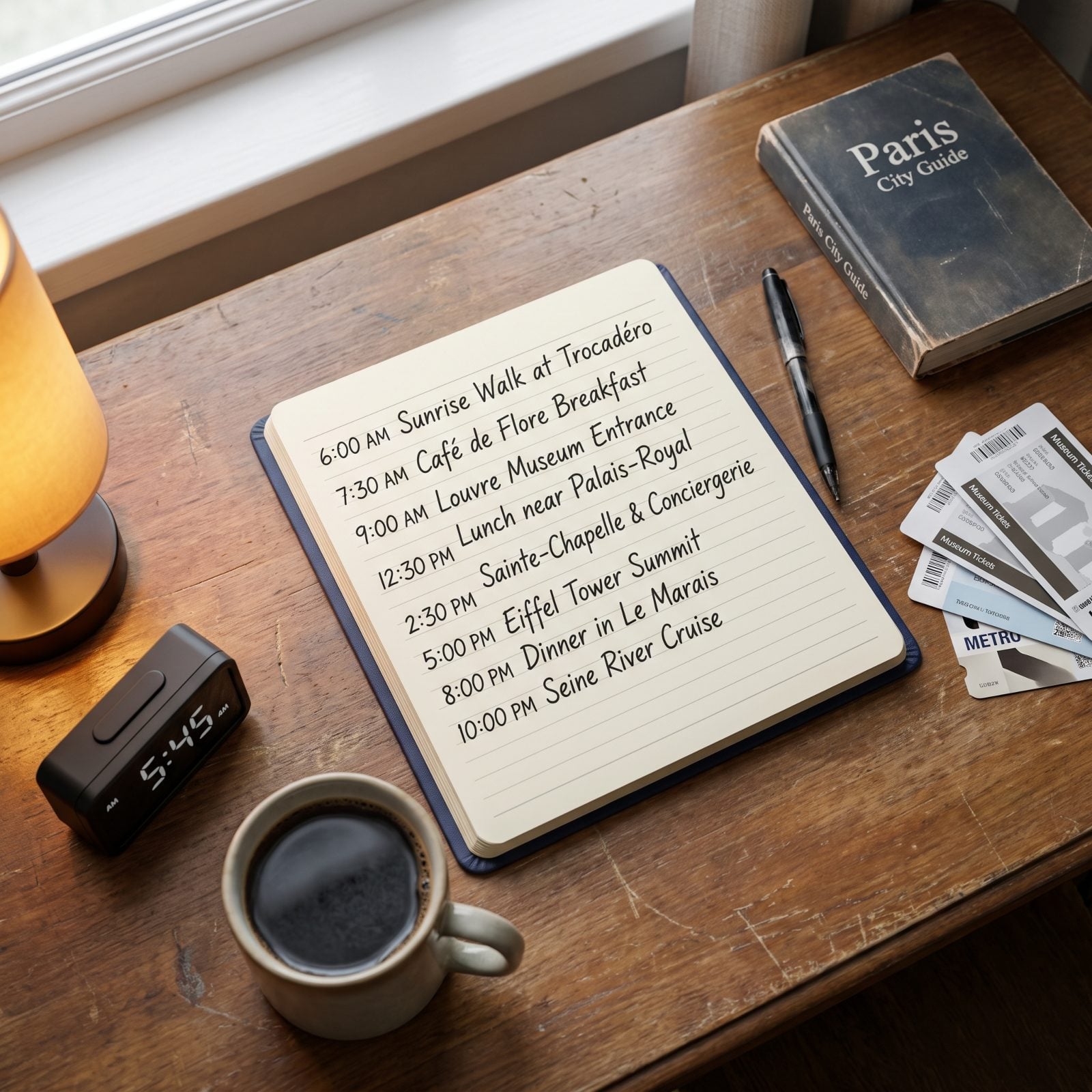 You Insist on a Packed Dawn-to-Midnight Itinerary